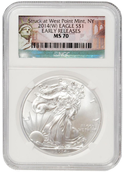 2014-$1-Silver-Eagle-West-Point-Early-Release-MS-70-NGC