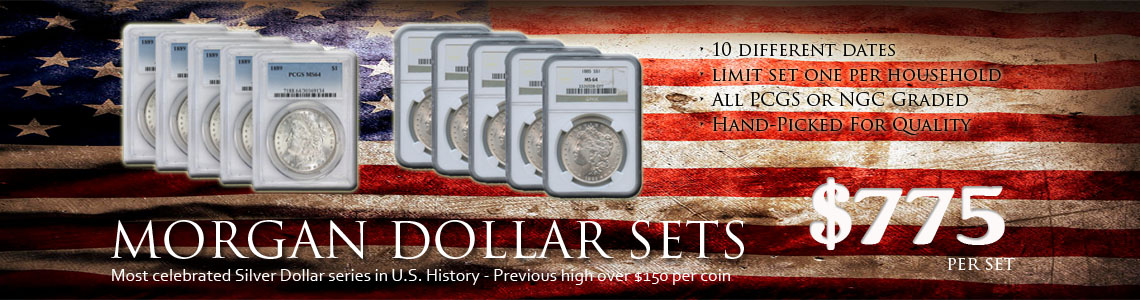 10 Coin Set of Morgan Dollars-American Rare Coin and Bullion