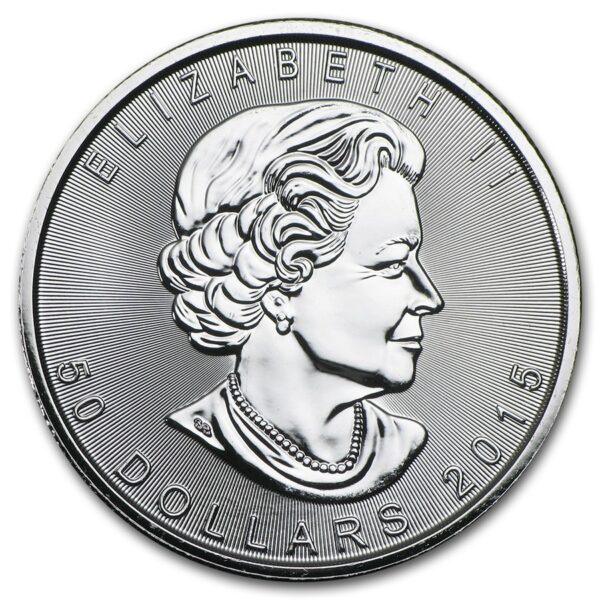 2015 Canada 1 oz Platinum Maple Leaf BU - Image 2