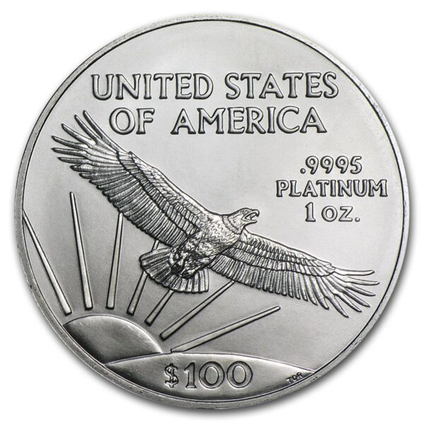 1 oz Platinum American Eagle BU (Random Year) - Image 2