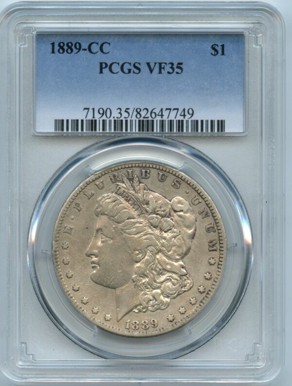 1889-CC $1 Morgan Dollar PCGS VF35