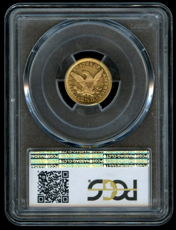 1869 $2.5 Liberty Gold PCGS MS61 - Image 3