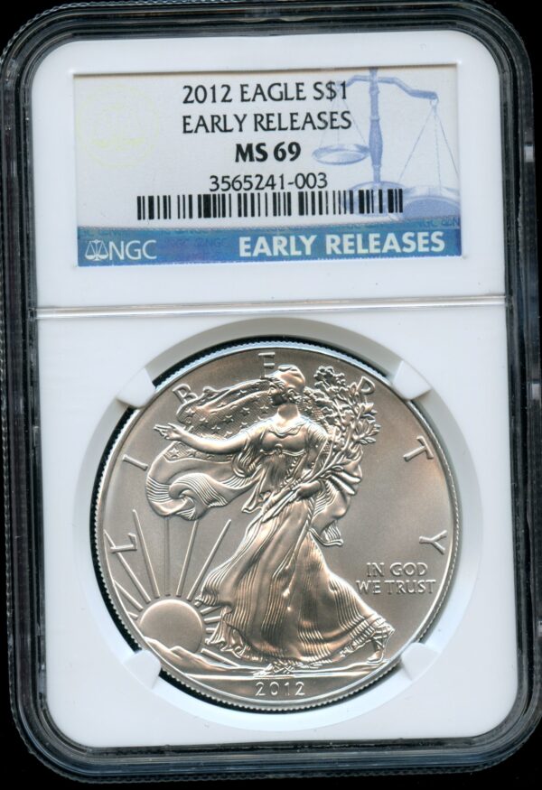 2012 $1 Silver American Eagle MS69 - Early Release