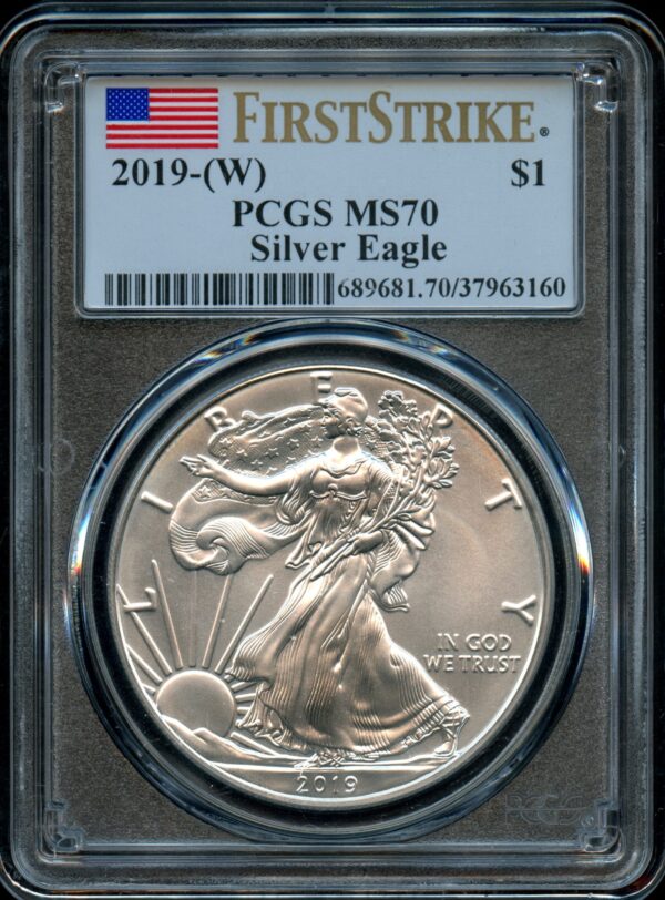 2019-(W) American Silver Eagle - PCGS MS70 - First Strike