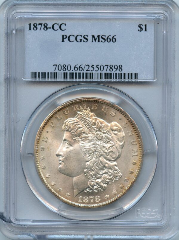 1878-cc Morgan Silver Dollar PCGS MS66