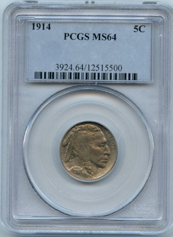 1914 5c PCGS MS64 - Buffalo Nickel