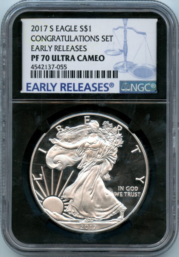 2017-S $1 Silver Eagle - Early Release - NGC PF70 Ultra Cameo