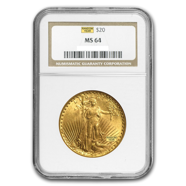 Any Date $20 Saint-Gaudens Double Eagle MS64