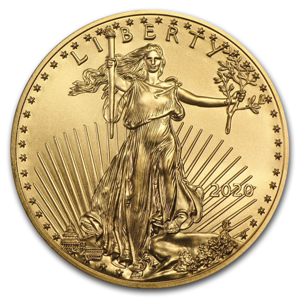 2020 1/10oz $5 American Gold Eagle BU