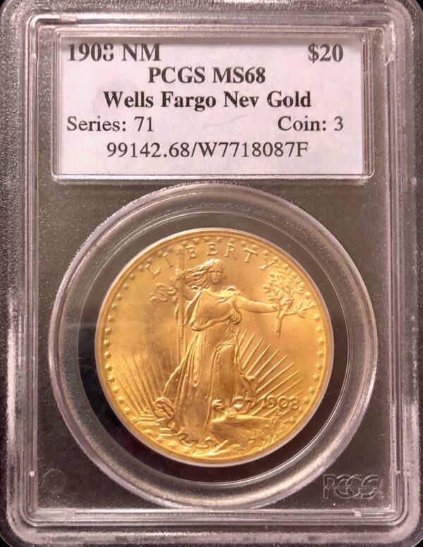 1908 NM St. Gaudens $20 PCGS MS68