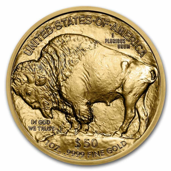 24K 1 oz Gold Buffalo - Gem Brilliant Uncirculated - Image 2