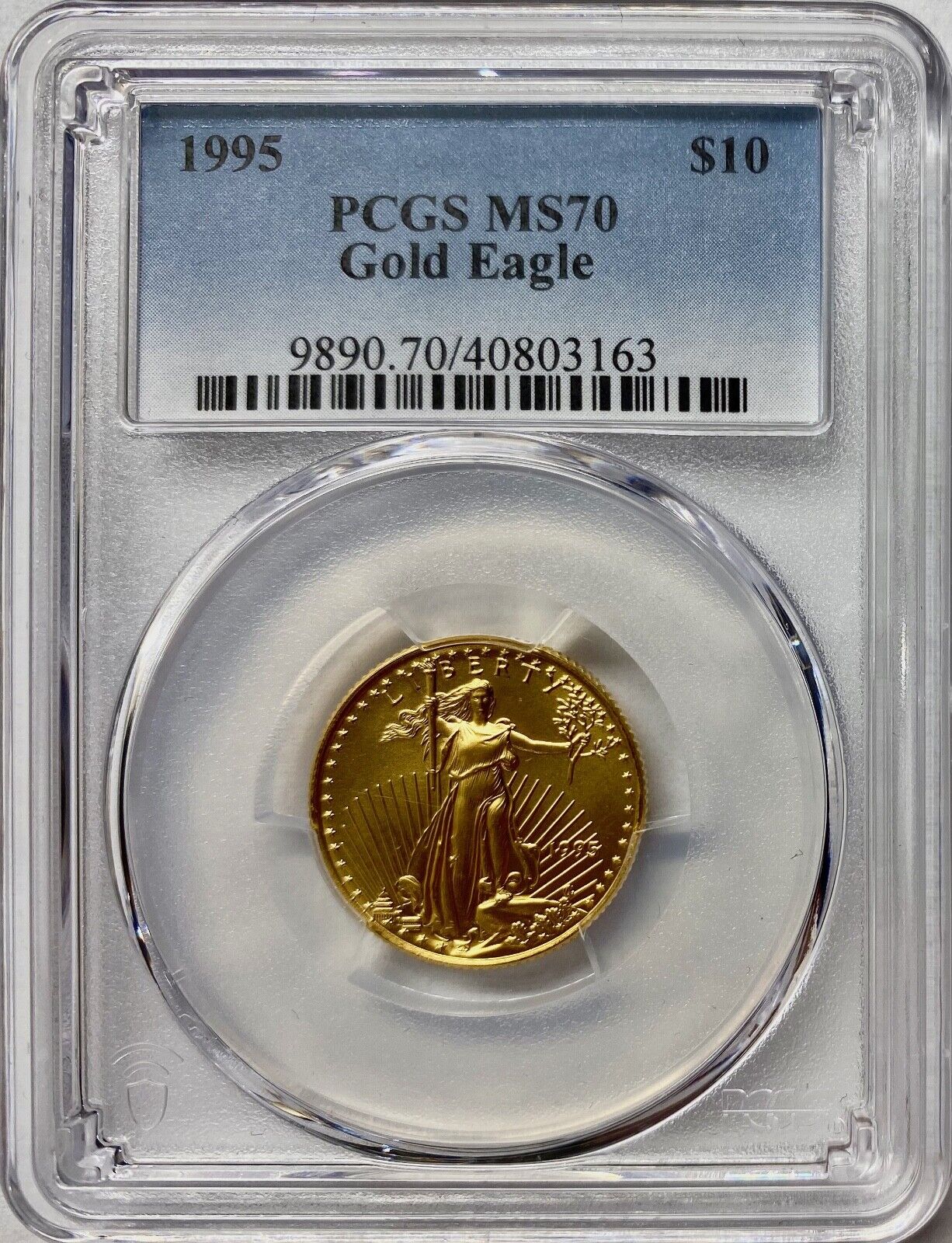 1995 $10 Quarter-Ounce Gold American Eagle PCGS MS70