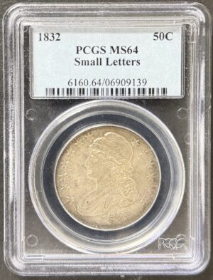 1832 Capped Bust Half Dollar MS64 Small Letters