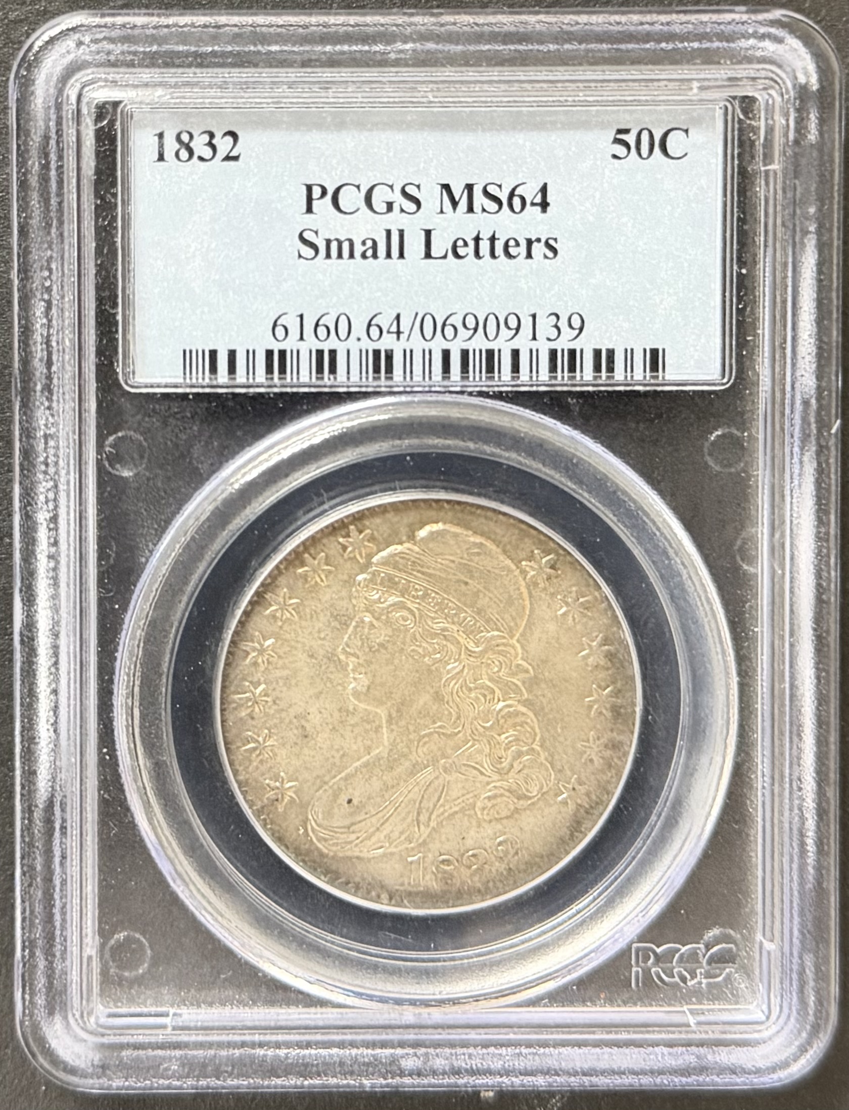 1832 Capped Bust Half Dollar MS64 Small Letters