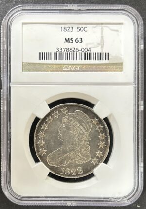 1823 Capped Bust Half Dollar MS63