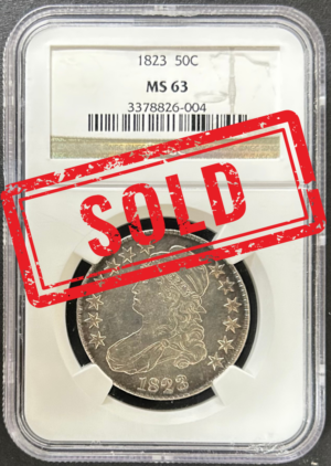 1823 Capped Bust Half Dollar MS63