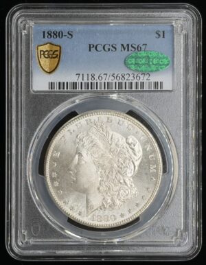 1880-S $1 PCGS MS67 - CAC Sticker