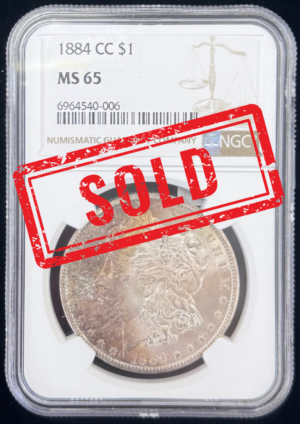 1884 Carson City Morgan Dollar NGC MS65
